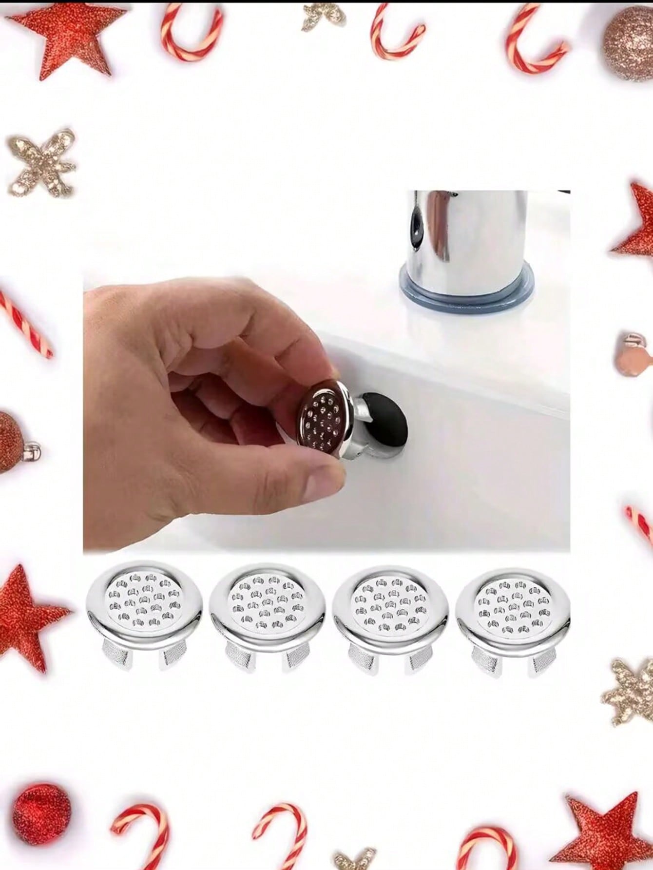 غطاء حلقة فتحة الفيضان 4 عبوات من البلاستيك المطلي...