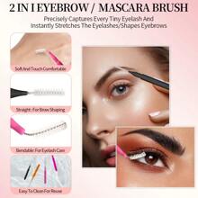 200pcs/100pcs/50pcs/20pcs/5pcs Permanent Mini Eyebrow Brush, Handheld Reusable Colored Eyelash Extension Brush, Eliminating Eyelash Cleaning, Tooth Cleaning Micro-Brush As A Gift Of Choice - Multicolor - View 11