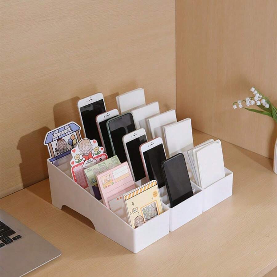 1pc Phòng khách Phòng ngủ Mỹ phẩm Son môi Phấn mắt Khay Hộp lưu trữ Nhựa Máy tính để bàn Nhiều Điện thoại di động Hộp trưng bày Hộp dữ liệu hỗn hợp Nhiều Vỏ điện thoại di động Giá lưu trữ