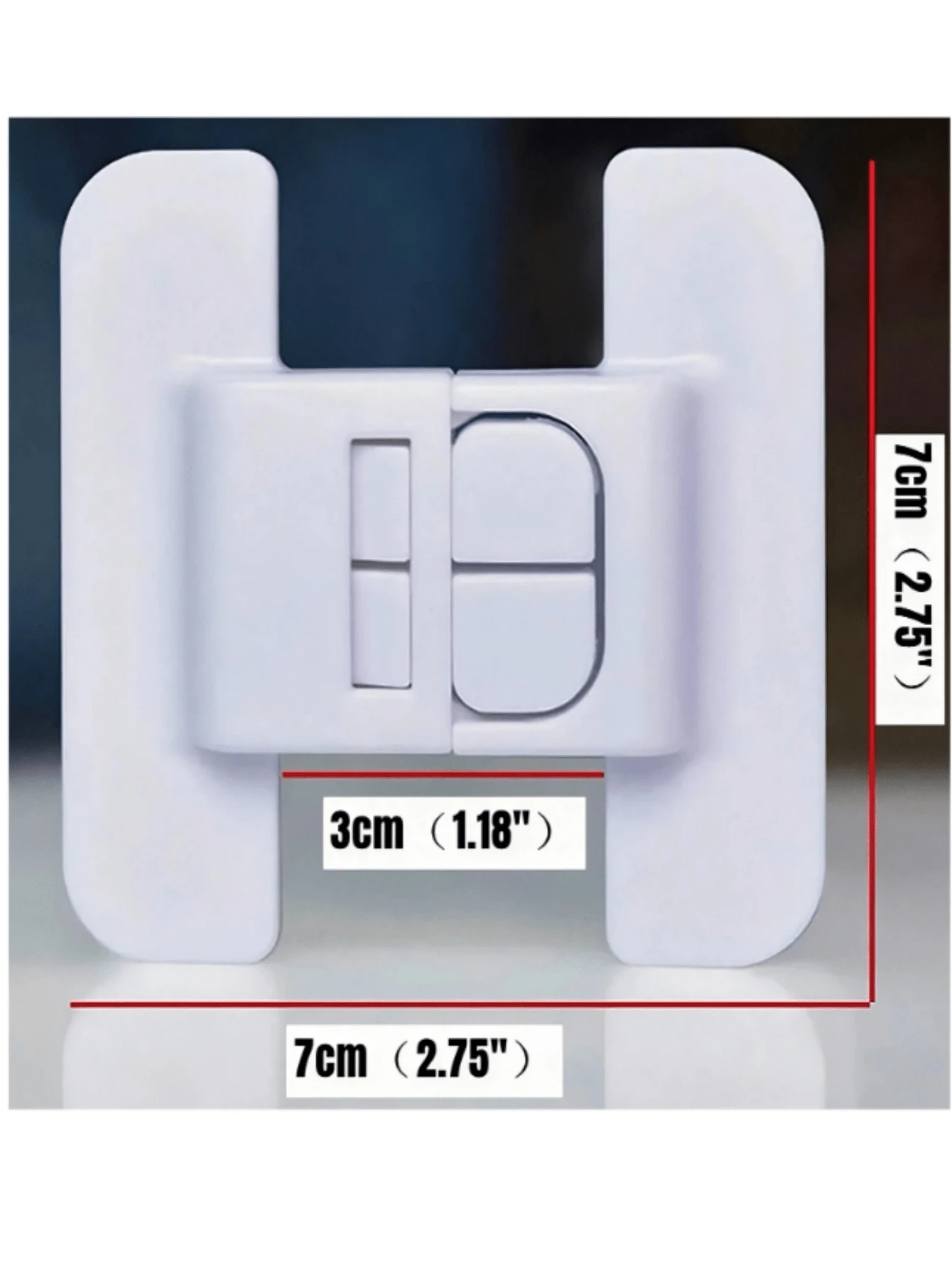 1pc Pair White Fridge Locks, Water Dispenser Door & Drawer