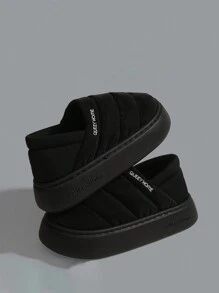 Anti-Slip Maternity Slippers For Women, Indoor Home Warm Padded Water-Resistant Winter Shoes With Covered Heel, Autumn/Winter New