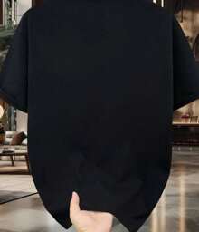 Men's T-Shirt Boston Shirt Women's Blouse Unisex 100% Cotton Round Neck New Release - màu đen - Xem 2