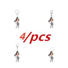 4pcs/1pc Cute Kung Fu Master Acrylic Keyring - Multicolor DIY Holiday Accessories With Martial Arts Theme, Can Be Used As Backpack, Wallet Or Key Accessories - Perfect Gift For Christmas, Mother's Day And Martial Arts Enthusiasts Car Accessories Bag Charm Backpack For School Goth Y2k