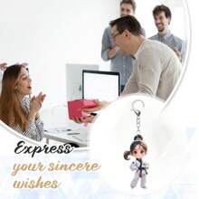 4pcs/1pc Cute Kung Fu Master Acrylic Keyring - Multicolor DIY Holiday Accessories With Martial Arts Theme, Can Be Used As Backpack, Wallet Or Key Accessories - Perfect Gift For Christmas, Mother's Day And Martial Arts Enthusiasts Car Accessories Bag Charm Backpack For School Goth Y2k