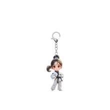 4pcs/1pc Cute Kung Fu Master Acrylic Keyring - Multicolor DIY Holiday Accessories With Martial Arts Theme, Can Be Used As Backpack, Wallet Or Key Accessories - Perfect Gift For Christmas, Mother's Day And Martial Arts Enthusiasts Car Accessories Bag Charm Backpack For School Goth Y2k