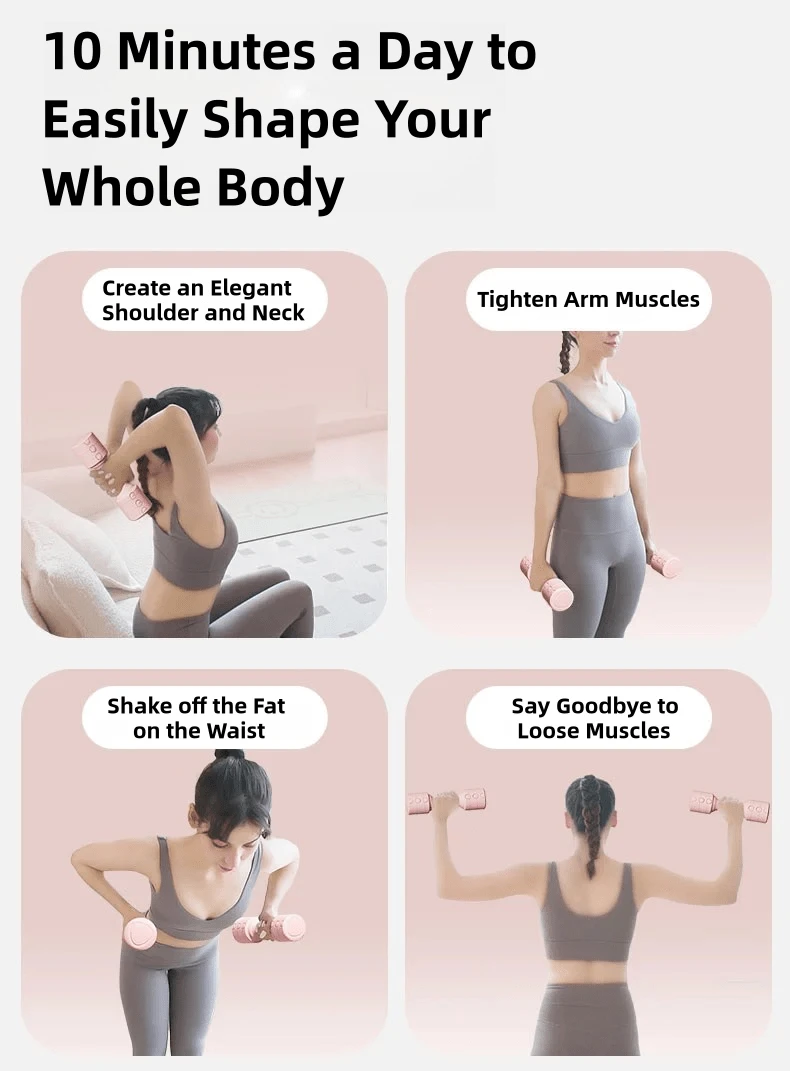 Huzza 15kg Adjustable Weight Dumbbell, Fitness Equipment For Women