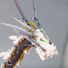 1485 件白龙模型积木电影系列城市砖块建筑玩具成人桌面装饰礼物 - 彩色 - 查看 4