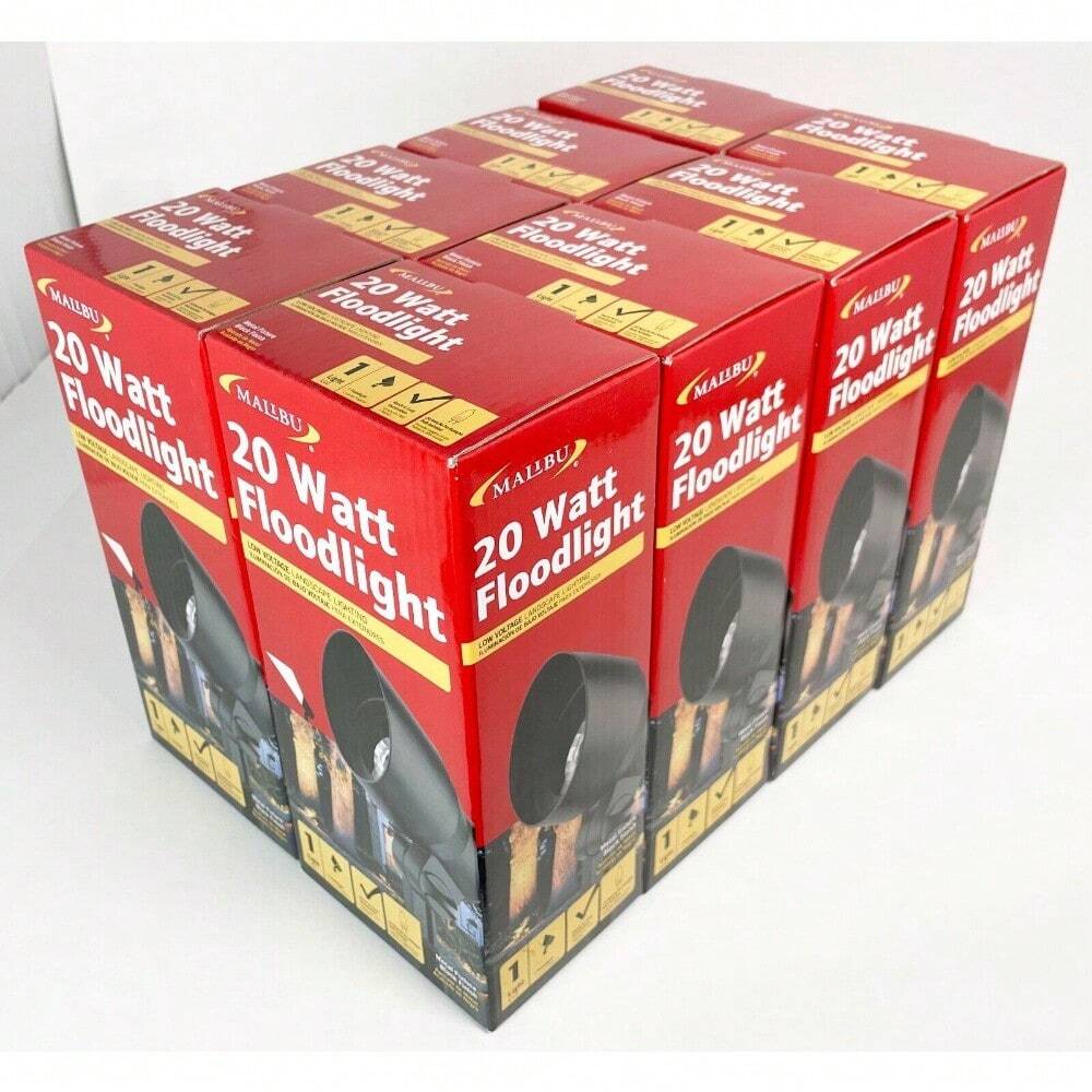 8 PACK Malibu 9604 20W Landscape Light Outdoor Floodlight