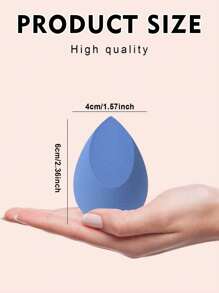 Bộ 1/2/3/8 miếng mút trang điểm, bao gồm 3 miếng mút trang điểm, 1 băng đô, 2 dây đeo cổ tay, 2 miếng tẩy trang, phù hợp với mọi loại da, - Nhiều màu - Xem 6