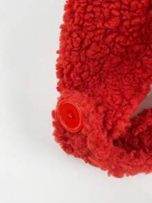 1pc Women's Warm Thermal Lined Earflap Tie Up Knit Beanie Hat, Sweet & Cute, Solid Color, Suitable For Autumn/Winter, Versatile For Cycling, Skiing & Outdoor Activities - Multicolor - View 7