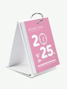 1pc 2025 Desk Calendar Planner, Simple Weekly Planner With Calendar And Notes, For Planning And Organizing Daily, Monthly Planners, Home Office School Supplies, Desk Decorations - Multicolor - View 16