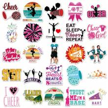 50 张运动游泳/啦啦队/体操贴纸，适用于笔记本电脑水瓶、吉他、自行车、汽车、摩托车保险杠、行李箱、滑板涂鸦的乙烯基贴纸，可爱贴花，是送给儿童、青少年、男士、女士的最佳礼物。 - 彩色 - 查看 5