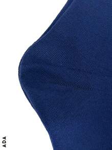 Kit de 5, Calcetines media caña para caballero unicolor,  tipo formal y semi-formal. - Multicolor - Ver 3