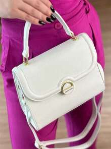 Women Top Handle Bags - 白色 - 查看 1
