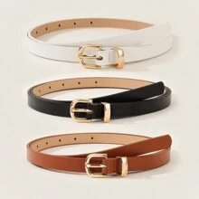 3 件套心形纽扣经典纯色 PU 皮革衬衫和牛仔连衣裙，适合所有季节 - T-119 - 查看 9