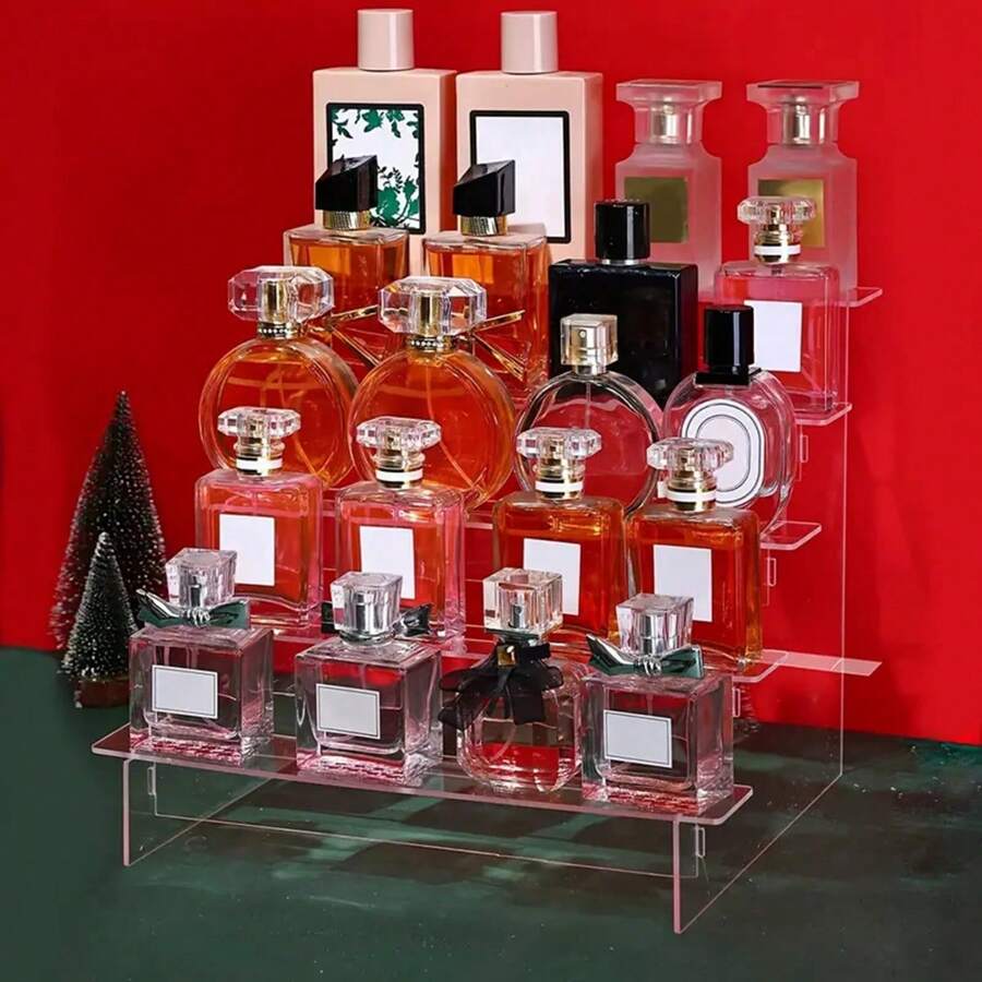 Giá trưng bày Acrylic, Giá trưng bày nhiều lớp, Giá trưng bày mỹ phẩm, Giá lưu trữ tượng trò chơi - 20cm4 lớp - Xem 1