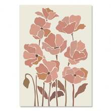 1 件花卉市场马蒂斯墙面艺术帆布画北欧海报和印刷品抽象植物墙画适用于客厅装饰无框架 - 彩色 - 查看 9