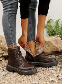New Arrival Women Round Toe Thick Sole Fashion Boots,