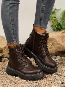 New Arrival Women Round Toe Thick Sole Fashion Boots,