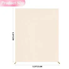 Vỏ vòm cưới màu be 6,6x4/6,6x5,2/6,6x6,6 feet, Vỏ vòm vuông hai mặt bằng vải Spandex dùng cho tiệc sinh nhật, tiệc cưới, trang trí vòm bóng bay - Màu be - Xem 3