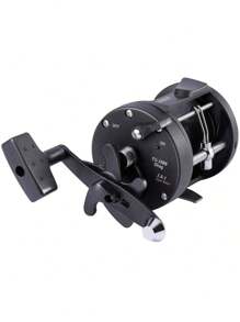 SOUGAYILANG Fishing Reel Round Baitcasting Fishing Reel Conventional Reel For Catfish, Salmon/Steelhead, Striper Bass, Pike,Inshore Surf Fishing Reels - Black - View 3