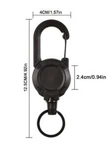 Anti-Theft Tactical Retractable Key Chain With Outdoor Automatic Retractable Wire Rope - Multicolor - View 6