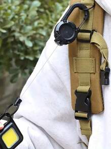 Anti-Theft Tactical Retractable Key Chain With Outdoor Automatic Retractable Wire Rope - Multicolor - View 2