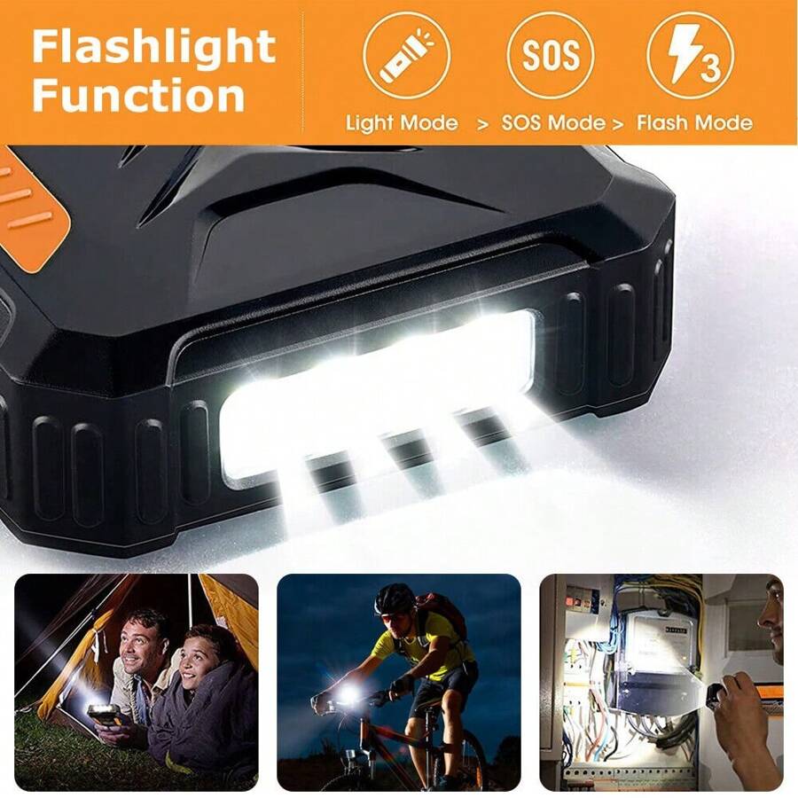 Super 42800mAh 4 USB Portable Charger Solar Power Bank Flashlight For