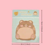 Bộ ghi chú dán hình gấu dễ thương, Bộ ghi chú dán hình gấu nhỏ dễ thương, Giấy ghi chú tự dính hình động vật nhỏ cho người yêu gấu, Văn phòng, Trường học, Quà tặng sáng tạo - Một cỡ - Xem 2
