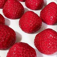 Cute Multi-Color Large Strawberry Squishies, Stress Relief Toy, Anti-Anxiety Gadget, Office Desk Toy, Ideal As Birthday, Party Gifts - Multicolor - View 2