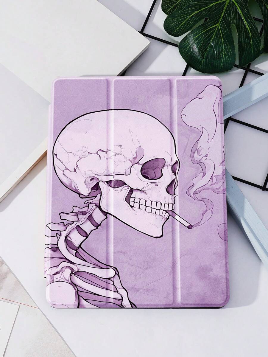 Ayotu Ốp lưng hình đầu lâu tương thích với Galaxy Tab/IPad, iPad thế hệ thứ 9/8/7 10,2 inch, Ốp lưng iPad thế hệ thứ 10 mới, Tự động đánh thức/ngủ, Chống rơi bốn góc