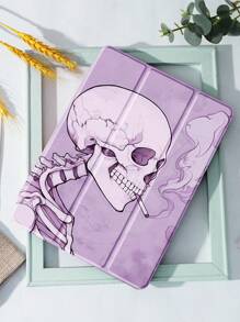 Ayotu Ốp lưng hình đầu lâu tương thích với Galaxy Tab/IPad, iPad thế hệ thứ 9/8/7 10,2 inch, Ốp lưng iPad thế hệ thứ 10 mới, Tự động đánh thức/ngủ, Chống rơi bốn góc - Nhiều màu - Xem 3