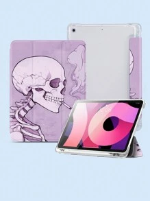 Ayotu Ốp lưng hình đầu lâu tương thích với Galaxy Tab/IPad, iPad thế hệ thứ 9/8/7 10,2 inch, Ốp lưng iPad thế hệ thứ 10 mới, Tự động đánh thức/ngủ, Chống rơi bốn góc - Nhiều màu - Xem 4