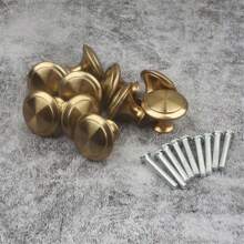 20 个装金色简约单孔橱柜抽屉拉手，圆形家具把手，适用于橱柜和衣柜门抽屉把手，极具吸引力的橱柜把手拉手简约把手，不锈钢厨柜复古把手，橱柜浴室现代门把手，厨房创意抽屉家具五金 - 彩色 - 查看 4