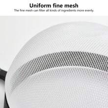 1 件优质手摇面粉筛 - 用于高效烘焙蛋糕、糕点、馅饼、纸杯蛋糕和甜点的筛子 - 耐用的滤网，配有易转动的手柄，是家庭烘焙师必备的厨房烘焙工具和小工具 - 黑色 - 查看 7