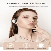 SONH Auriculares con gancho para la oreja y micrófono, sonido estéreo de graves potentes, aptos para juegos, teléfonos inteligentes, PC, cómodos de llevar, conexión Tipo-C, audio de alta fidelidad - multicolor - Ver 7