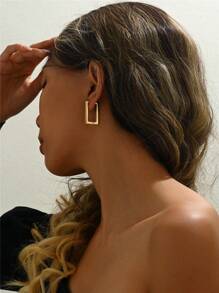 Hoa tai vòng hình học - Vàng - Xem 4