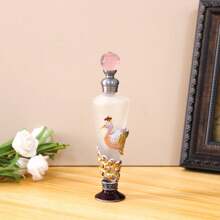 1 lọ đựng nước hoa/tinh dầu bằng kim loại và thủy tinh 25ml họa tiết chim công sơn mài tinh xảo, họa tiết chim công vẽ tay, lọ đựng tinh dầu trang trí, có thể tái sử dụng, thích hợp để trang trí nhà cửa và du lịch, món quà hoàn hảo cho phụ nữ và trẻ em gái - Nhiều màu - Xem 11