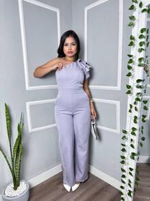 Women Jumpsuits - Grey - View 4