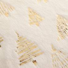 1 件 30 英寸 X 50 英寸圣诞金色铝箔装饰柔软毛绒枕套，适用于客厅沙发卧室，不包括枕芯 - 米色 - 查看 4