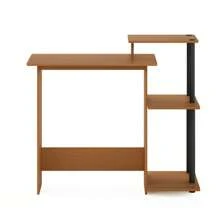 HOMLUX Efficient Laptop Desk, Tablet Computer Desk, Computer Table, Mesa De Computadora, Desk Set For Studying, Solid Wood Desk, Student Table, Home Office Desk, Study Table, Home Office Table, Small Table For Bedroom - Light Cherry/Black - View 2