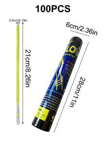 50pcs Mixed Color Party Glow Stick, Glow In The Dark PVC Light Stick, For Party - Multicolor - View 3