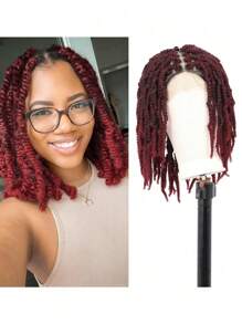 Tóc giả bện ren đôi toàn bộ, tóc giả bện xoắn lò xo không thắt nút, tóc giả Passion Twist dành cho phụ nữ, tóc giả bện ren tổng hợp dài 16 inch, tóc giả bob dùng hàng ngày - Nhiều màu - Xem 4