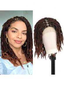 Tóc giả bện ren đôi toàn bộ, tóc giả bện xoắn lò xo không thắt nút, tóc giả Passion Twist dành cho phụ nữ, tóc giả bện ren tổng hợp dài 16 inch, tóc giả bob dùng hàng ngày - Nhiều màu - Xem 3