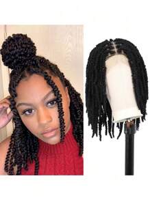 Tóc giả bện ren đôi toàn bộ, tóc giả bện xoắn lò xo không thắt nút, tóc giả Passion Twist dành cho phụ nữ, tóc giả bện ren tổng hợp dài 16 inch, tóc giả bob dùng hàng ngày - Nhiều màu - Xem 2