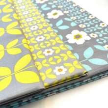 4 件预裁拼布面料套装，适用于缝纫、绗缝和手工制作 - 50x50cm - 查看 4