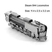 3D金属拼图DIY金属拼装模型，交通工具，电车，蒸汽火车，自卸卡车模型，圣诞礼物 - 車2 - 查看 22