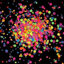 1 袋混合荧光圆形亮片闪光薄片用于环氧树脂填料硅胶模具填充气泡凸圆形五彩纸屑珠宝制作工艺品树脂艺术薄片 - 彩色 - 查看 5