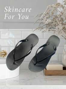 Sandalias pata gallo para mujer.materia PVC,mejor calidad,para cale para playa - Negro - Ver 2