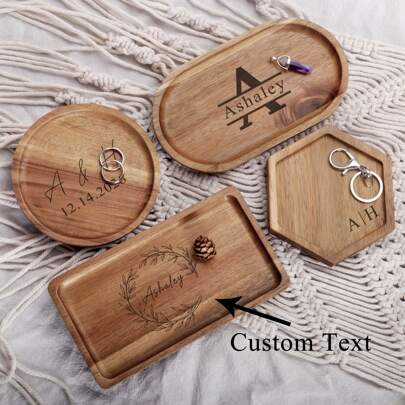 Khay gỗ cá nhân hóa, Khay đựng đồ trang sức bằng gỗ tùy chỉnh, Quà cưới tùy chỉnh, Đĩa đựng nhẫn bằng gỗ cá nhân hóa, Đĩa đựng chìa khóa hoặc nhẫn khắc, Khay gỗ khắc tùy chỉnh, Quà kỷ niệm, Quà tặng cá nhân hóa, Quà tặng tân gia, Quà tặng Giáng sinh, Đĩa đựng chìa khóa hoặc nhẫn khắc, Khay trưng bày đồ trang sức cô dâu, Quà sinh nhật Trở lại trường